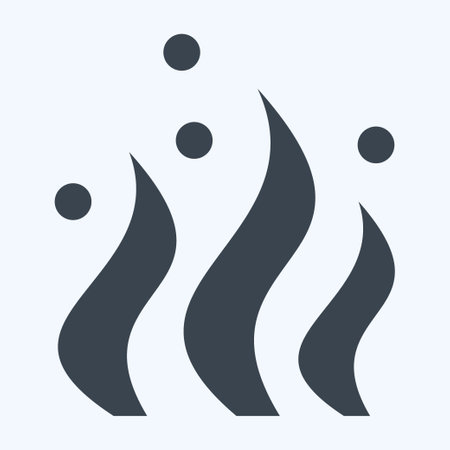 Icon Seaweed. related to Sea symbol. glyph style. simple design editable. simple illustrationのイラスト素材