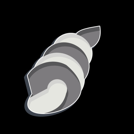 Icon Shell. related to Sea symbol. glossy style. simple design editable. simple illustrationのイラスト素材