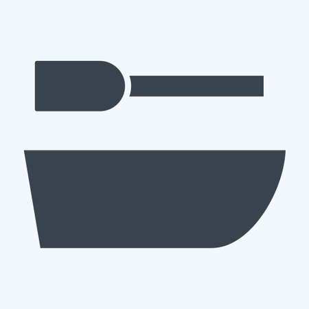 Icon Ship. related to Sea symbol. glyph style. simple design editable. simple illustrationのイラスト素材