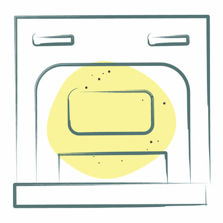 Icon Cashbox. related to Theatre Gradient symbol. Color Spot Style. simple design editable. simple illustrationのイラスト素材