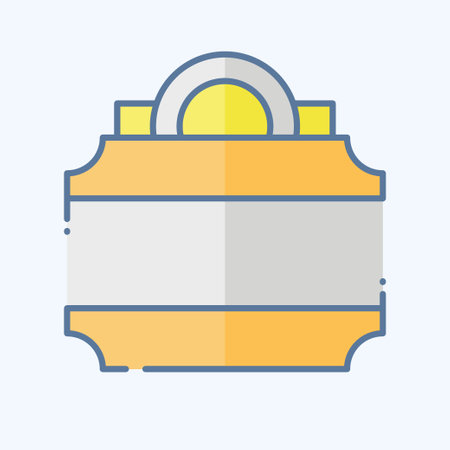 Icon Lightbox. related to Theatre Gradient symbol. doodle style. simple design editable. simple illustrationのイラスト素材