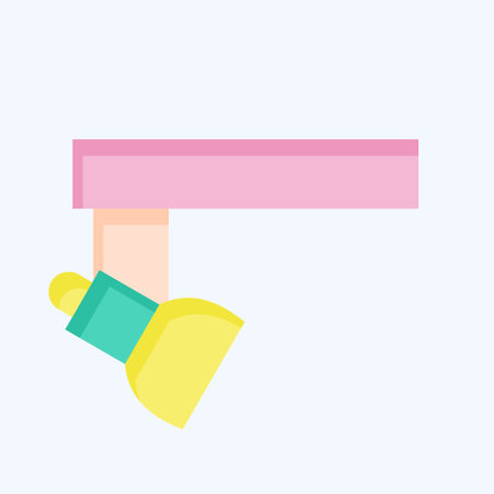 Icon Lighting. related to Theatre Gradient symbol. flat style. simple design editable. simple illustrationのイラスト素材