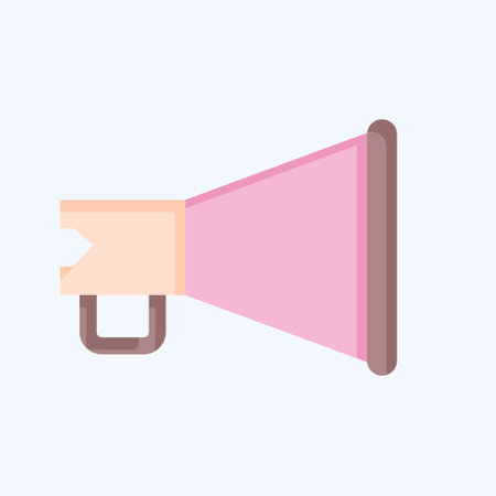 Icon Megaphone. related to Theatre Gradient symbol. flat style. simple design editable. simple illustrationのイラスト素材