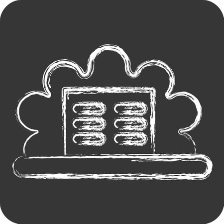 Icon Prompt. related to Theatre Gradient symbol. chalk Style. simple design editable. simple illustrationのイラスト素材