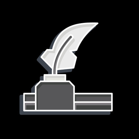 Icon Screenplay. related to Theatre Gradient symbol. glossy style. simple design editable. simple illustrationのイラスト素材