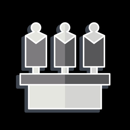 Icon Wardrobe. related to Theatre Gradient symbol. glossy style. simple design editable. simple illustrationのイラスト素材