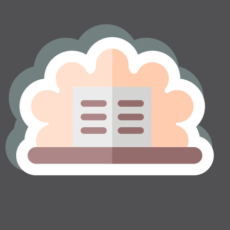 Sticker Prompt. related to Theatre Gradient symbol. simple design editable. simple illustrationのイラスト素材