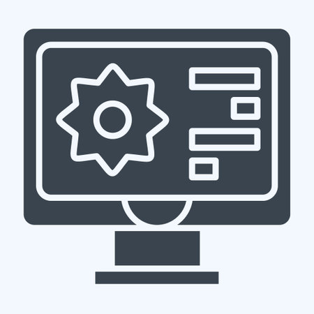 Icon Biometic Materials. related to Future Technology symbol. glyph style. simple design editable. simple illustrationのイラスト素材