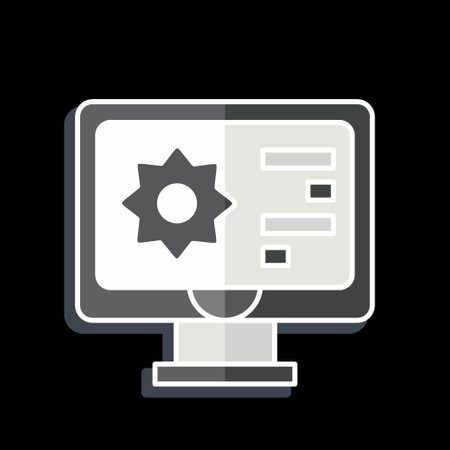Icon Biometic Materials. related to Future Technology symbol. glossy style. simple design editable. simple illustrationのイラスト素材