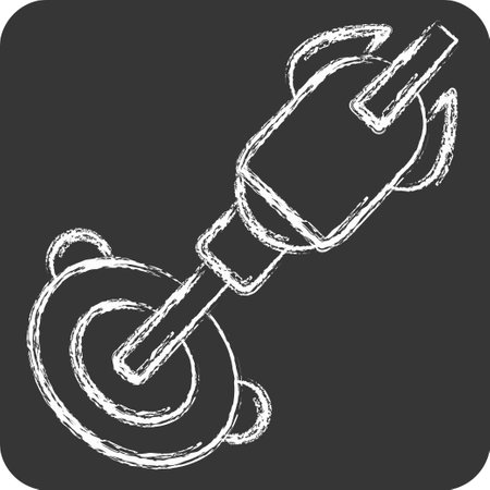 Icon Nanobot. related to Future Technology symbol. chalk Style. simple design editable. simple illustrationのイラスト素材