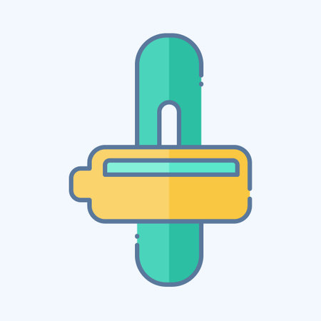 Icon Automatic Transmission. related to Car ,Automotive symbol. doodle style. simple design editable. simple illustrationのイラスト素材