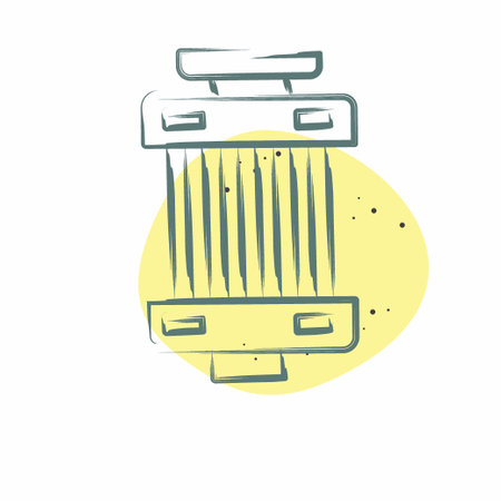 Icon Filter. related to Car ,Automotive symbol. Color Spot Style. simple design editable. simple illustrationのイラスト素材