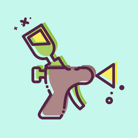 Icon Painting. related to Car ,Automotive symbol. MBE style. simple design editable. simple illustrationのイラスト素材