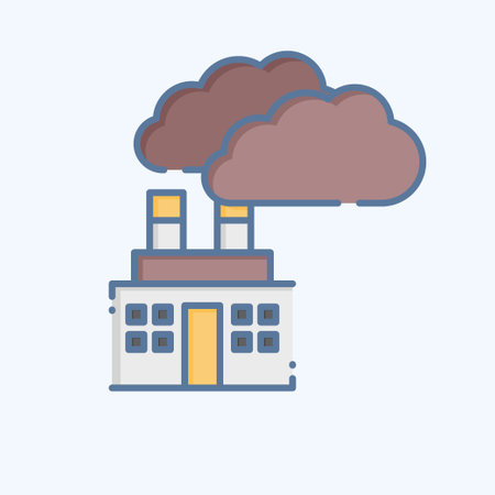 Icon Carbon Dioxide. related to Biochemistry symbol. doodle style. simple design editable. simple illustrationのイラスト素材
