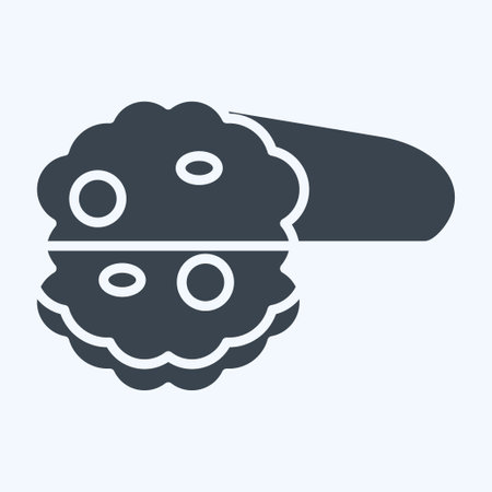 Icon Bread. related to Breakfast symbol. glyph style. simple design editable. simple illustrationのイラスト素材