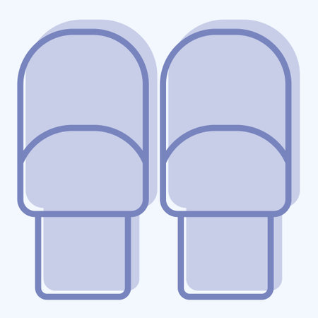 Icon Roll. related to Breakfast symbol. two tone style. simple design editable. simple illustrationのイラスト素材