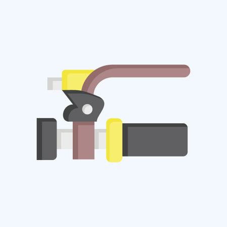 Icon Brake related to Bicycle symbol. flat style. simple design editable. simple illustrationのイラスト素材