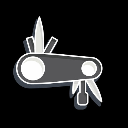 Icon Multitool related to Bicycle symbol. glossy style. simple design editable. simple illustration