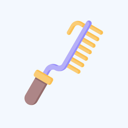 Icon Brush. related to Welder Equipment symbol. flat style. simple design editable. simple illustrationのイラスト素材