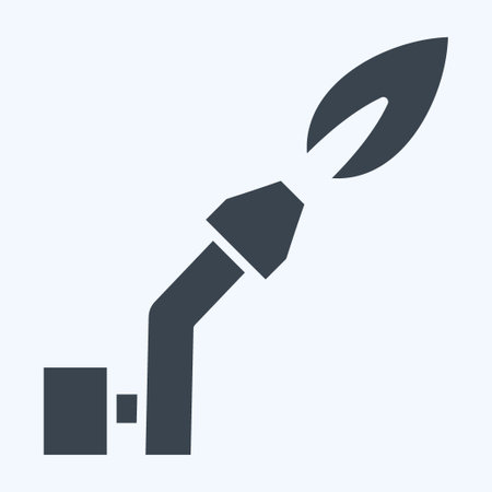 Icon Gas Welding. related to Welder Equipment symbol. glyph style. simple design editable. simple illustrationのイラスト素材