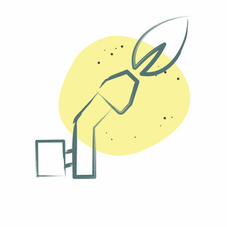 Icon Gas Welding. related to Welder Equipment symbol. Color Spot Style. simple design editable. simple illustrationのイラスト素材