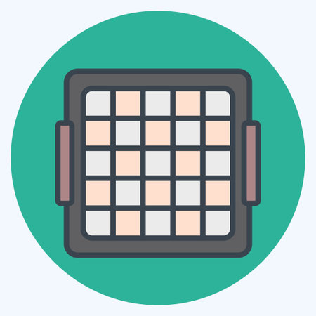 Icon Baseball Rebound Net. related to Baseball symbol. color mate style. simple design editable. simple illustrationのイラスト素材