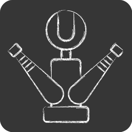 Icon Trophy. related to Baseball symbol. chalk Style. simple design editable. simple illustrationのイラスト素材