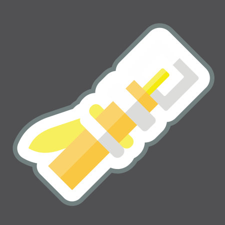 Sticker Baseball Belt. related to Baseball symbol. simple design editable. simple illustrationのイラスト素材