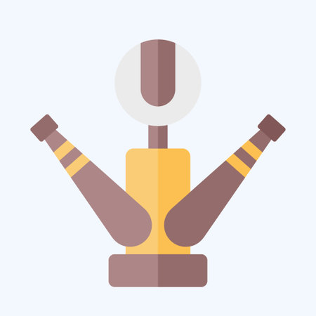 Icon Trophy. related to Baseball symbol. flat style. simple design editable. simple illustrationのイラスト素材