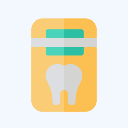 Icon Dental Floss. related to Dentist symbol. flat style. simple design editable. simple illustrationのイラスト素材