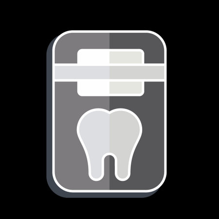 Icon Dental Floss. related to Dentist symbol. glossy style. simple design editable. simple illustrationのイラスト素材