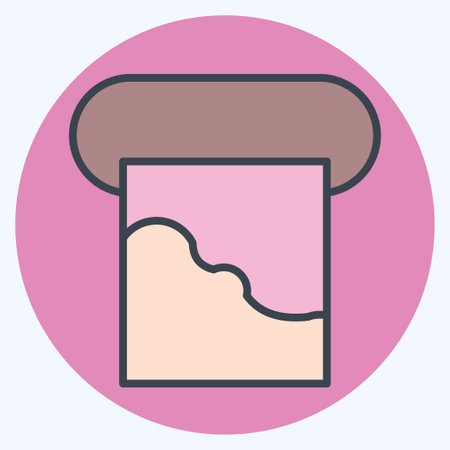 Icon Mold. related to Poison symbol. color mate style. simple design editable. simple illustrationのイラスト素材