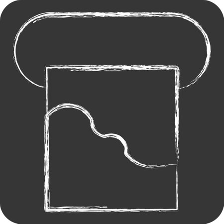 Icon Mold. related to Poison symbol. chalk Style. simple design editable. simple illustrationのイラスト素材