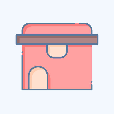 Icon Rodent. related to Poison symbol. doodle style. simple design editable. simple illustrationのイラスト素材