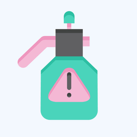 Icon Sprayer. related to Poison symbol. flat style. simple design editable. simple illustrationのイラスト素材