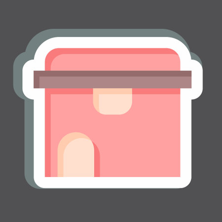 Sticker Rodent. related to Poison symbol. simple design editable. simple illustrationのイラスト素材