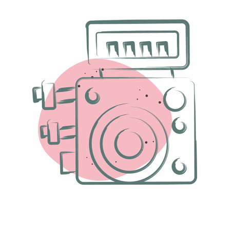 Icon ABS Control Module. related to Car Maintenance symbol. Color Spot Style. simple design editable. simple illustrationのイラスト素材