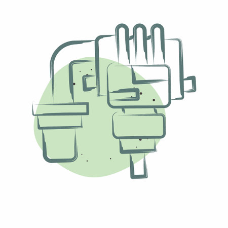 Icon Fuel Rejector. related to Car Maintenance symbol. Color Spot Style. simple design editable. simple illustrationのイラスト素材
