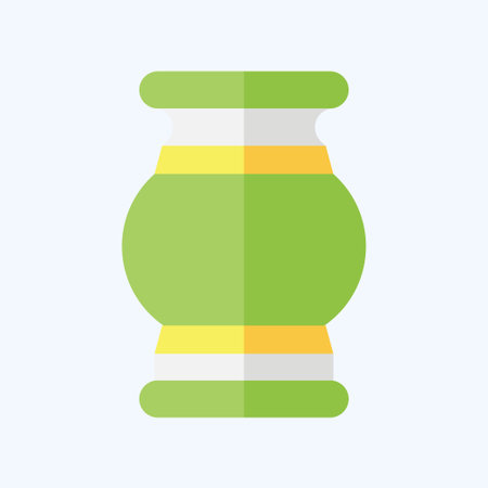 Icon Vase. related to India symbol. flat style. simple design editable. simple illustrationのイラスト素材