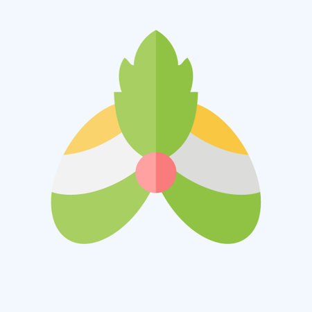 Icon Turban 2. related to India symbol. flat style. simple design editable. simple illustrationのイラスト素材