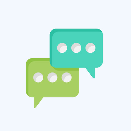 Icon Chat. related to Communication symbol. flat style. simple design editable. simple illustrationのイラスト素材