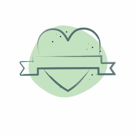 Icon Love. related to Valentine Day symbol. Color Spot Style. simple design editable. simple illustrationのイラスト素材