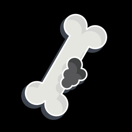 Icon Bone Cancer. related to World Cancer symbol. glossy style. simple design editable. simple...