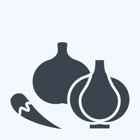 Icon Raw Mater. related to Cooking symbol. glyph style. simple design editable. simple illustrationのイラスト素材
