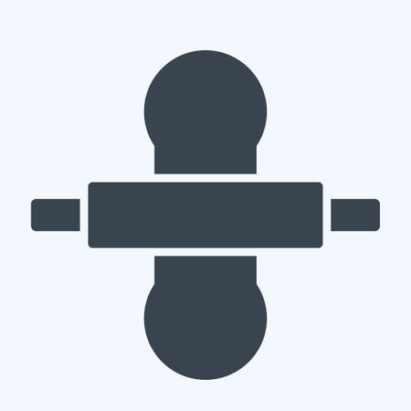 Icon Thresh Flour. related to Cooking symbol. glyph style. simple design editable. simple illustrationのイラスト素材