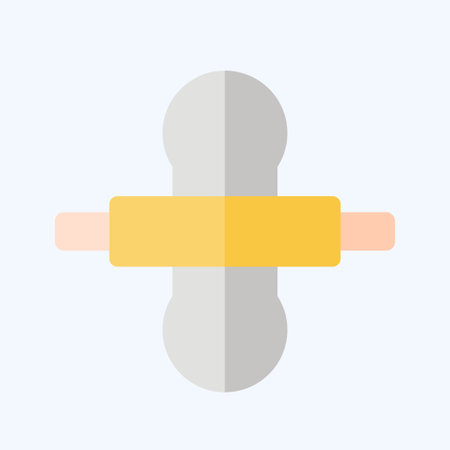 Icon Thresh Flour. related to Cooking symbol. flat style. simple design editable. simple illustrationのイラスト素材