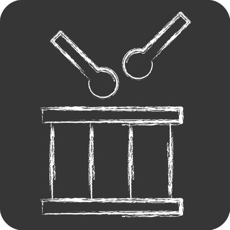 Icon Bedug. related to Ramadan symbol. chalk Style. simple design editable. simple illustrationのイラスト素材