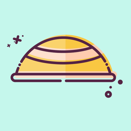 Icon Hat. related to Ramadan symbol. MBE style. simple design editable. simple illustrationのイラスト素材