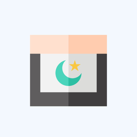 Icon Ramada. related to Ramadan symbol. flat style. simple design editable. simple illustrationのイラスト素材