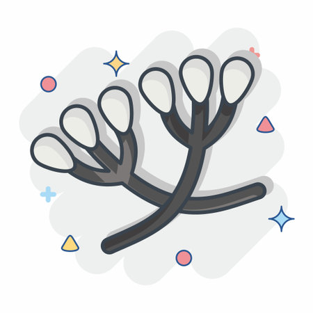 Icon Caraway. related to Herbs and Spices symbol. comic style. simple design editable. simple illustrationのイラスト素材
